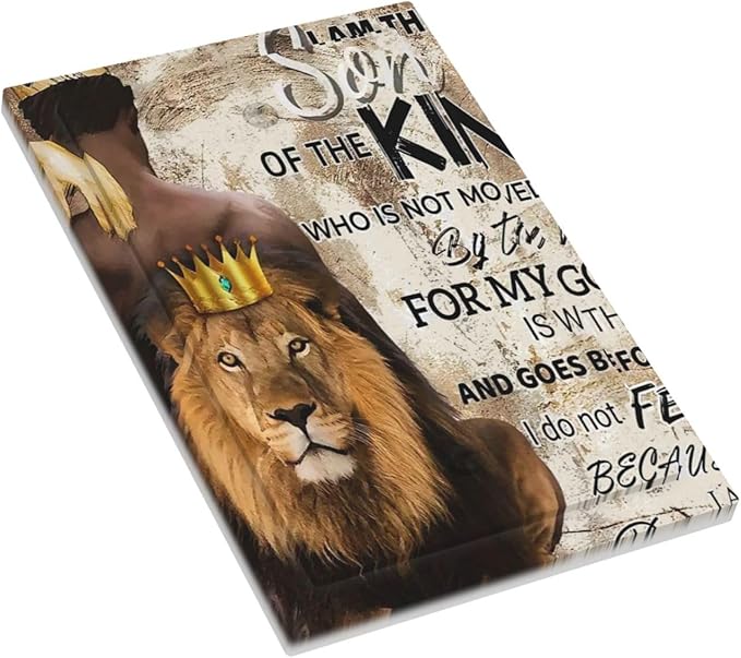 Quotes African Man Afro Lion 1 Gang No Device Wall Plate Decorative Blank Light Switch Cover Switchplate Electrical Faceplate for Bathroom Home Bedroom Art Decor