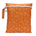 Bumkins Waterproof Wet Bag for Baby, Travel, Swim Suit, Cloth Diapers, Pump Parts, Pool, Beach, Gym Clothes, Toiletry, Hook to Stroller, Daycare, Zipper Reusable Wetdry Packing Pouch, Boho Orange