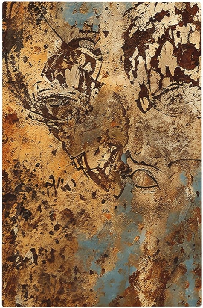 Light Switch Cover Plate Shabby Old Rusty Antique Brass Copper Print 1 Gang Blank No Device Decorative Outlet Covers Electrical Wall Plate Switchplate for Kitchen Home Decor