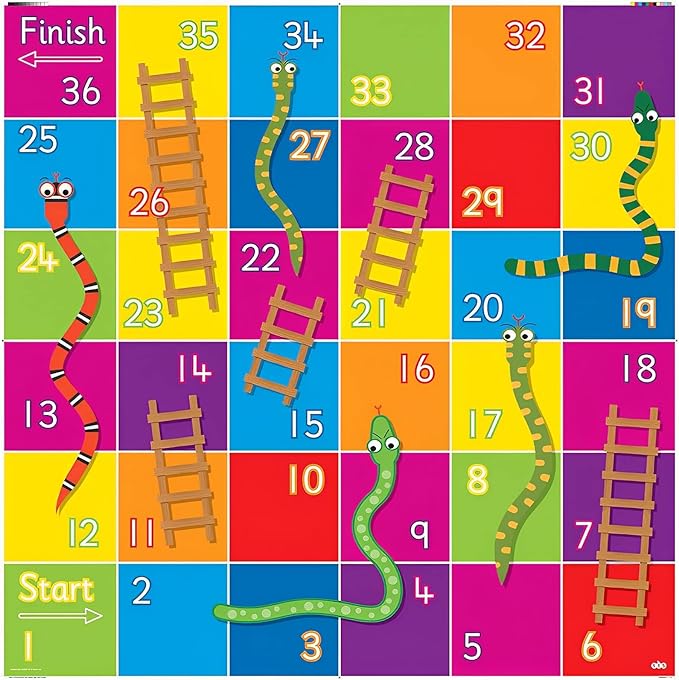 Programmable Primary Set - 6 Blue Bot Floor Robotics and Snakes & Ladders Floor Mat - Free Docking Station with USB Cable - New See & Say Version