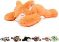 Niuniu Daddy Fox Weighted Stuffed Animals for Kids & Adults, 24" | 5lb Large Weighted Plushies Pillow for Sleeping and Calming, Cute Lying Plush Toy Huggable Gift for Everyday Comfort
