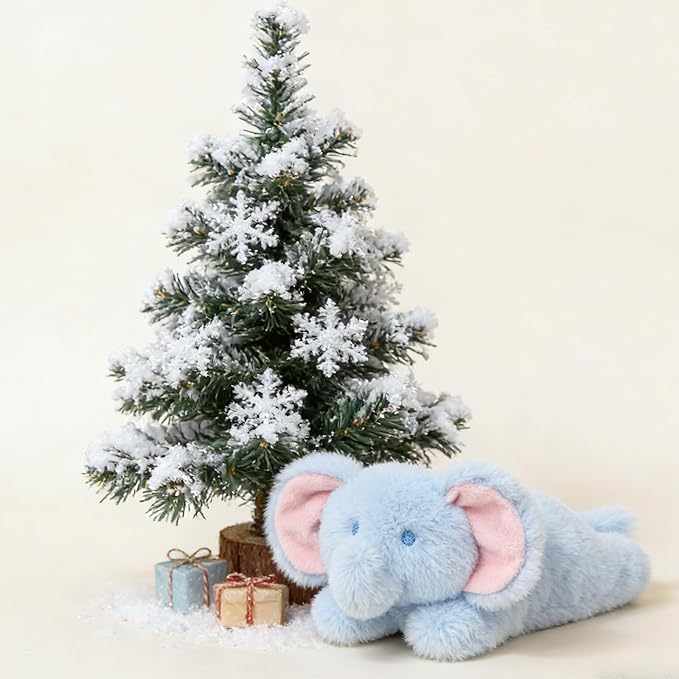 PEACH CAT Elephant Stuffed Animal Cute Plushies Small Plush Toys Gifts for Kids Blue