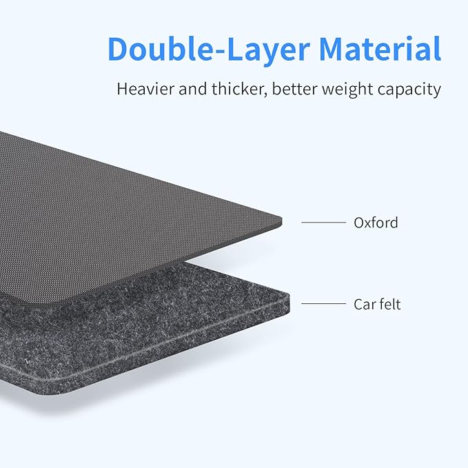 Viaviat Car Seat Protector Large Kick Mat 2 Pack Durable Water Resistant Auto Seat Back Covers with 2 Mesh Pockets Protection Against Dust Mud Scratches (Dark Gray, 2-Pack)