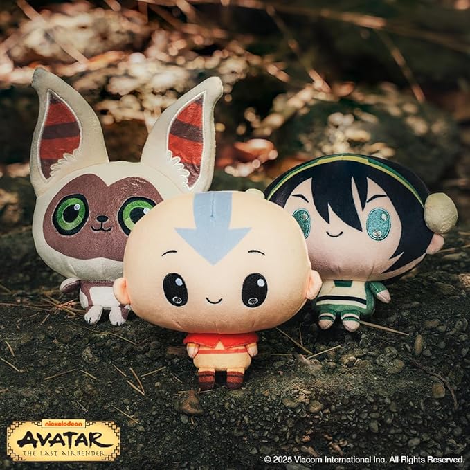 TeeTurtle Cloudheads Momo Plush - 5-Inch Official Avatar the Last Airbender Stuffed Animal with Embroidered Details - Soft Cuddly Plush Toys for Kids, Teens, and Adults