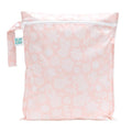 Bumkins Waterproof Wet Bag for Baby, Travel, Swim Suit, Cloth Diapers, Pump Parts, Pool, Beach, Gym Clothes, Toiletry, Hook to Stroller, Daycare, Zipper Reusable Wetdry Packing Pouch, Lace Pink