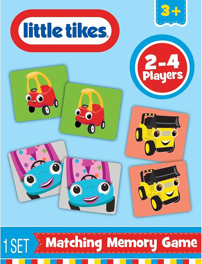 TCG Toys Little Tikes - Memory Matching Card Game - Featuring 72 Full Color Pieces - Promote and Improve Memory & Sensory Development Skills. Great Gift for Boys and Girls Over Age 3.