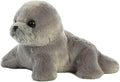 Aurora® Adorable Mini Flopsie™ Harpo Seal Stuffed Animal - Mini Companions Ready for Playful Adventures - for Kids All Ages, Toddlers, Adults, and Families - Gray 7 Inches