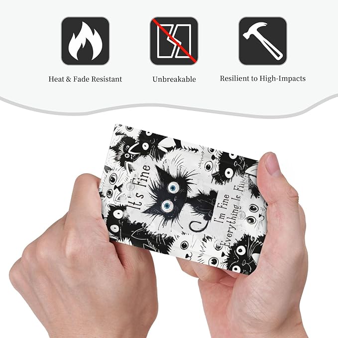 Funny Black Cat Inspirational Quotes Patterns Light Switch Cover Plate 1 Gang No Device Blank Electrical Wall Plates Faceplate Decorative Switch Plate Covers for Kids Room Nursery Decor