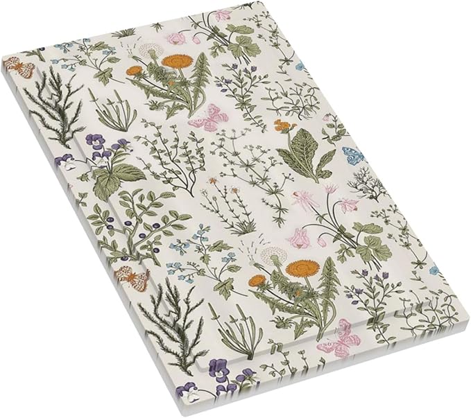 Light Switch Cover Boho Floral Vintage Flowers Plants Wall Plate Cover 1 Gang Blank No Device Decorative Outlet Covers Electrical Switchplate for Bathroom Bedroom Decor