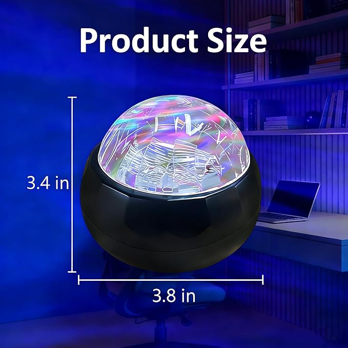 MAXROCK Projector Night Lights for Bedroom Decor, Star Sky Moon Light Projector, Romantic Muticolor Night Lighting Lamp, Creative Gifts