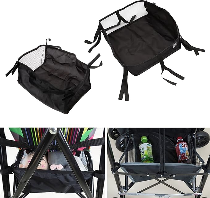 Basket Bag with Multiple Pockets, Suitable for A Variety of Strollers, Ample Storage Space, Accessories Storage Basket, Can Hold Mobile Phones, Keys, Toys