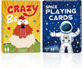 Card Games, Crazy 8s Card Game, Space Playing Cards for Kids, Fun Classic Interactive Games for Kids Toddlers Adults, Perfect for Stocking Stuffers Gifts, Family Game Night Party Table Games