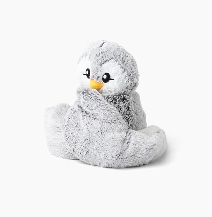HUGIMALS Hugarounds Pax the Penguin 2.5 lb Microwaveable & Freezable Weighted Plush Neck & Shoulder Wrap | Soothing, Comforting Hugs for Self-Care & Relaxation | Unscented for Ages 2+