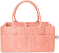 Mr. Pen- Baby Diaper Caddy Organizer, Coral, Nursery Storage Bin and Car Organizer for Diapers and Baby Wipes