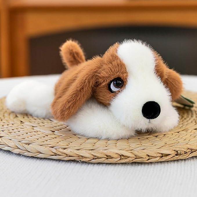 PEACH CAT Basset Hound Dog Stuffed Animal Cute Puppy Plushies Small Plush Toys Gifts for Kids
