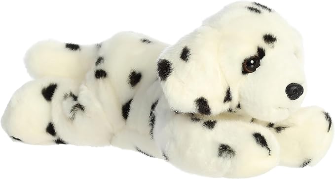 Aurora® Adorable Flopsie™ Domino™ Stuffed Animal - Used to Create Imaginative Play Adventures - Perfect for Birthdays, Kids and Adults, All Ages - White 12 Inches