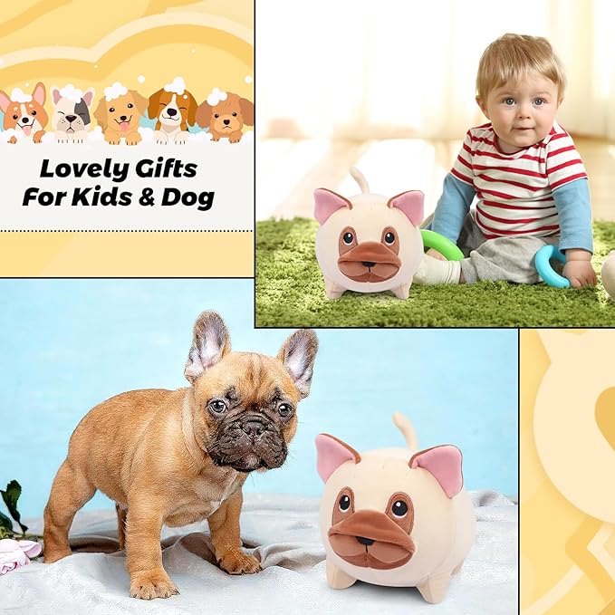 Dog Plush Pillow,8inch Cute Dog Stuffed Animal Toy,Soft Hugging Plush Pillow,French Bulldog Plushies Doll Toy for Kids Girlfriend Boys,Perfect