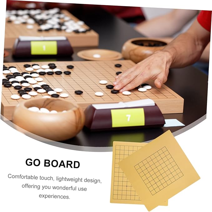 SUPVOX 2Pcs Folding Wooden Go Chess for Portable and for Travel and Home Use Easy to Store for Educational Play