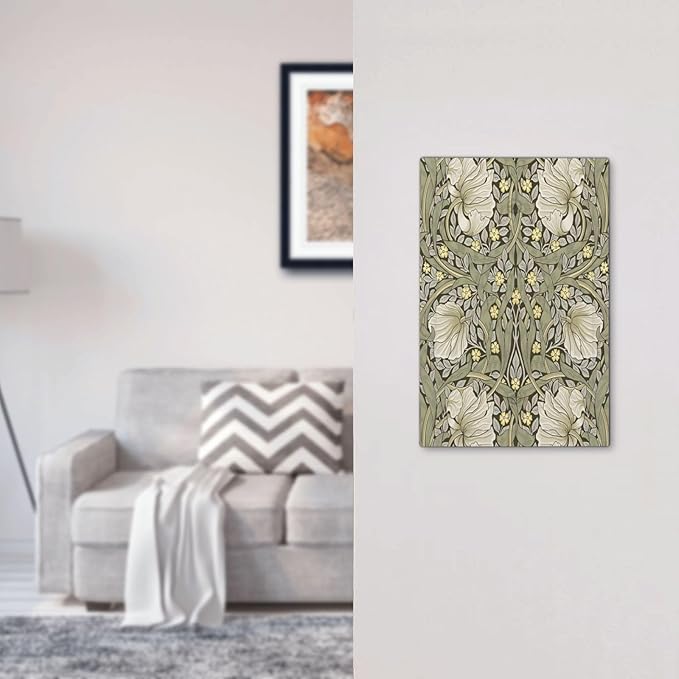 William Morris Pimpernel Flowers Plant Floral Light Switch Cover Plate 1 Gang No Device Blank Electrical Wall Plates Faceplate Decorative Switch Plate Covers for Farmhouse Living Room Decor