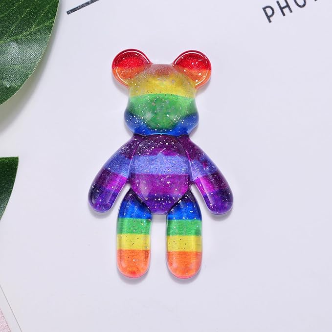 Aesnefe Pocket Bear Hug, Anxiety Relief Gifts for Men Women, Mental Health Positivity Gift for Anxious Friend, Autism Fidget Gift, Thoughtful Gifts for School Anxiety, Rainbow