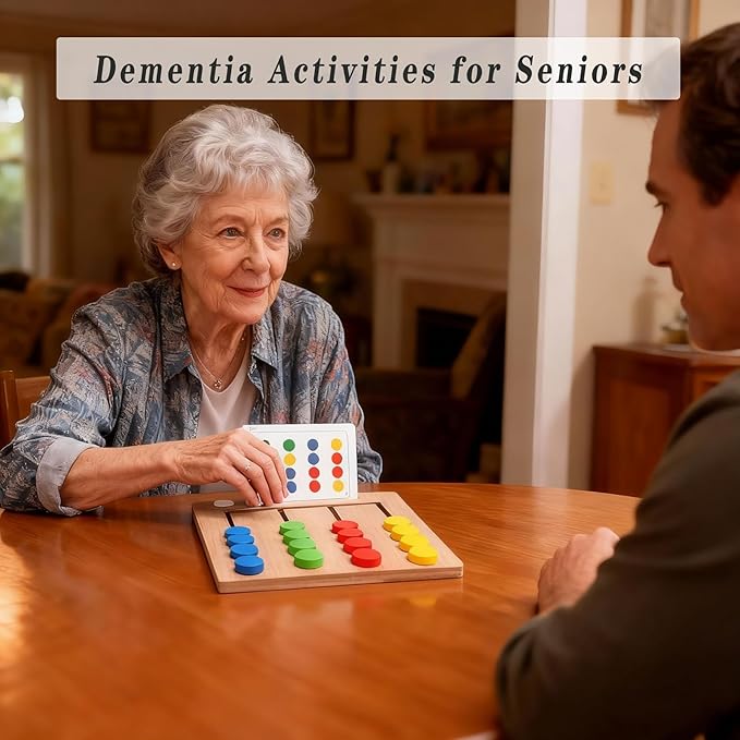 Dementia Games and Activities Kits for Seniors,Wooden Puzzles Gifts to Keep Older Adults Cognitive and Busy,Alzheimers Products for Elderly