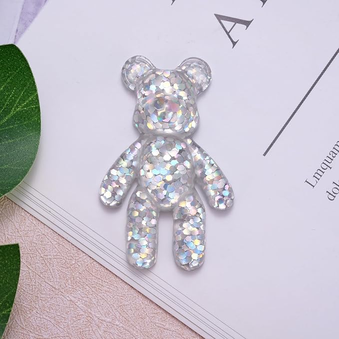 Aesnefe Pocket Bear Hug Anxiety Relief, Mental Health Positivity, Autism Fidget, Stress Relief for Her, Comforting Back to School Gift - White