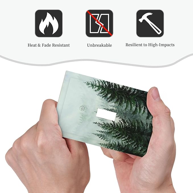 Forest Pinetrees Misty Landscape Nature Decorative Light Switch Cover 1 Gang Single Toggle Device Electrical Faceplate Switchplates Decorator Outlet Wall Plate for Bedroom Farmhouse Decor