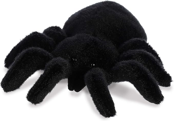 Aurora® Adorable Mini Flopsie™ Tod Tarantula™ Stuffed Animal - Mini Companions Ready for Playful Adventures - for Kids All Ages, Toddlers, Adults, and Families - Black 8 Inches