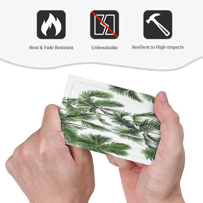 Light Switch Cover Plate Palm Trees Tropical Green Plant Palm Leaf 1 Gang No Device Blank Electrical Wall Plates Faceplate Decorative Switch Plate For Bed Room Bathroom Decor