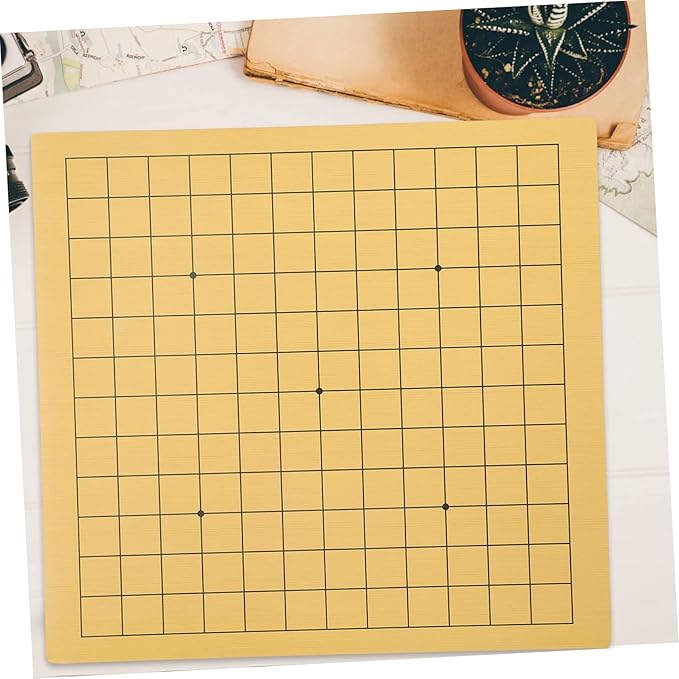 Toddmomy 2Pcs Double Sided Go Chessboard Wooden Travel Chess for Family Educational Game for Anytime Anywhere Play