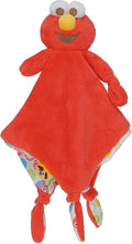 Kids Preferred Sesame Street Elmo Blanky Made of Soft Material with Knotted Corners and Pacifer Loop for Babies and Infants