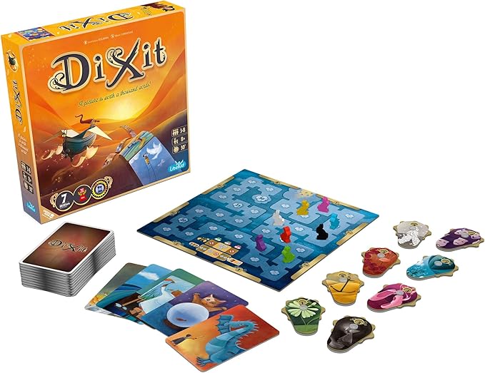 Asmodee Dixit Board Game (2021 Refresh) - The Award-Winning Game of Imagination, Creativity and Storytelling, Family Fun for Kids & Adults, Ages 8+, 3-6 Players, 30 Minute Playtime