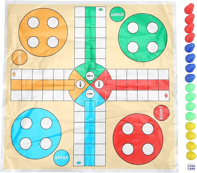 Snake Flying Chess Game 3 in 1 Interactive Portable Family Dice Game Set with Clear Box for Kids Adults
