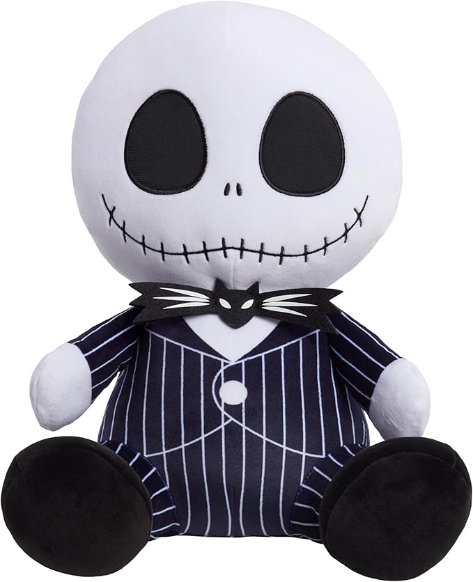 Disney Tim Burton’s The Nightmare Before Christmas Jack Skellington Comfort Weighted Plush, Kids Toys for Ages 3 Up by Just Play
