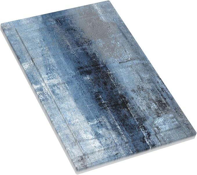 Light Switch Cover Navy Blue Gray Abstract Ink Painting Wall Plate Cover 1 Gang Blank No Device Decorative Outlet Covers Electrical Switchplate for Bathroom Bedroom Decor