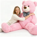 Misscindy Giant Teddy Bear Plush Stuffed Animals for Girlfriend or Kids 47 inch, (Pink)