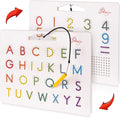 Magnetic Alphabet Tracing Board - double sided letters & numbers Magnetic Tracing Board, ABC magnets learn to write with magnetic pen, STEM toy letters learning, handwriting games, writing montessori