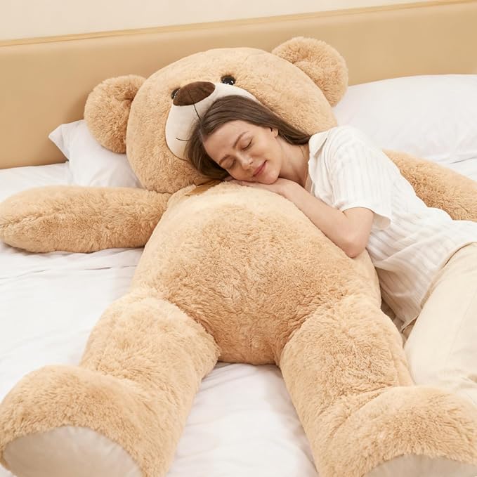 Toys Studio Ultra Soft Teddy Bear 51 inch Giant Stuffed Animal Large Stuffed Bear Plush Toy for Girls Women Gifts Christmas Kids Easter Valentine's Day Mother's Day