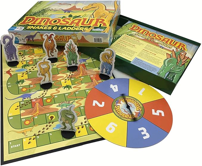 Outset Media Dinosaur Snakes and Ladders Game