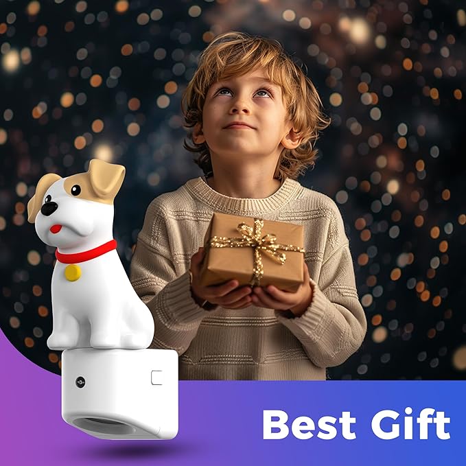 L LOHAS LED Night Light for Kids,3D Cute Puppy Night Lights,Schnauzer with Dusk to Dawn Sensor, RGB+Soft White 3000K,Dog Night Light,Birthday Gift Nightlight for Kids, Room Decor