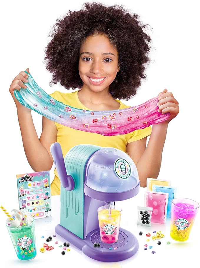 Canal Toys So Slime Slime’Licious Slime’Spresso Machine; Brew a Cuppa’ Stretchy Slime; Mixing Slime'spresso Has Never “Bean” So Much Fun; Simply Mix to Make 10 'Slimes; 5 Premade 'Slimes; Ages 6+