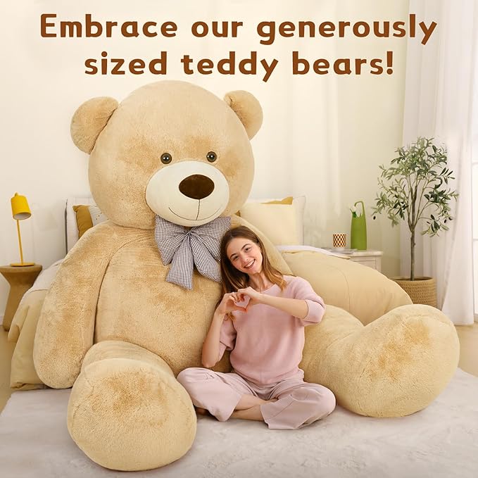 MaoGoLan Giant Teddy Bear 10ft Stuffed Animal, Huge Jumbo Size 10 Feet Teddy Bear Plush, Charming and Fluffy Teddy Bear for Decorations, Celebrations,Valentines Day,Baby Shower,Brown