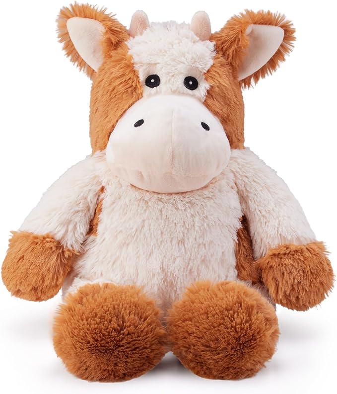 Cow Microwavable Weighted Stuffed Animals,Heating Pad Animal for Period Cramps&Warmth Comfort&Pain Relief, Lavender Scented Heat & Cold Cute Cow Plushies Toy Gifts for Girls Boys Adults