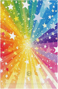 Light Switch Cover Rainbowcolored Rays With White Stars Decorative Switch Plates 1 Gang Blank No Device Outlet Covers Electrical Wall Plates for Nursery Home Decor