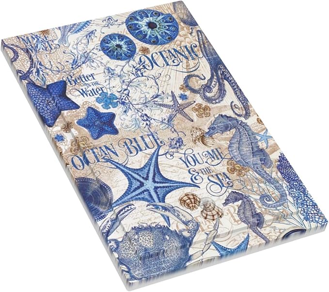 Light Switch Cover Plate Vintage Sea Blue Seahorse Starfish Octopus 1 Gang No Device Blank Electrical Wall Plates Faceplate Decorative Switch Plate For Kids Room Home Decor