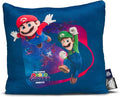 The Super Mario Galaxy Movie Kids Squishy Plush Throw Pillow, Soft Decorative Cushion for Bedroom Décor & Gifts, 13 Inch, Mario, Luigi & Princess Peach (100% Officially Licensed Product) By Franco