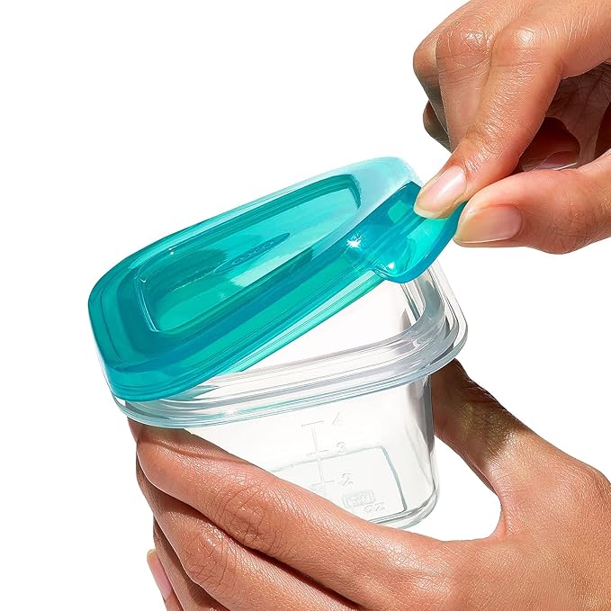OXO Tot Silicone Baby Food Storage Container, Set of Four, 4oz Containers