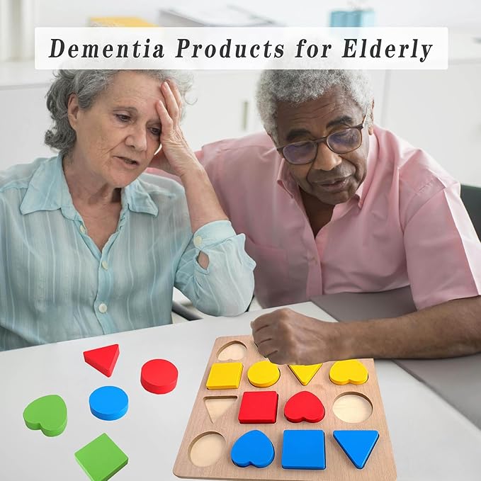 Wooden Dementia Activities for Seniors,Alzheimers Products for Elderly,Puzzles Gifts and Games to Keep Older Adults Cognitive and Busy