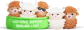 Emotional Support Highland Cows by Relatable, Cuddly Stuffed Animals and Plushies Set, Small Gifts for Mom, Includes 5 Highland Cows Plush Toys with Carrying Basket