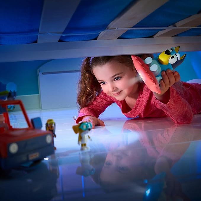 Goglow Bedtime Handy Bluey Nightlight, 2-in-1 Interactive Toddler Light & Flashlight with Auto-Off Timer, Soothing Night Light for Kids of Ages 2+